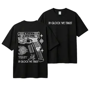 IN GLOCK WE TRUST 2-Sided V5 Unisex Casual Streetwear Full-Color T-Shirt