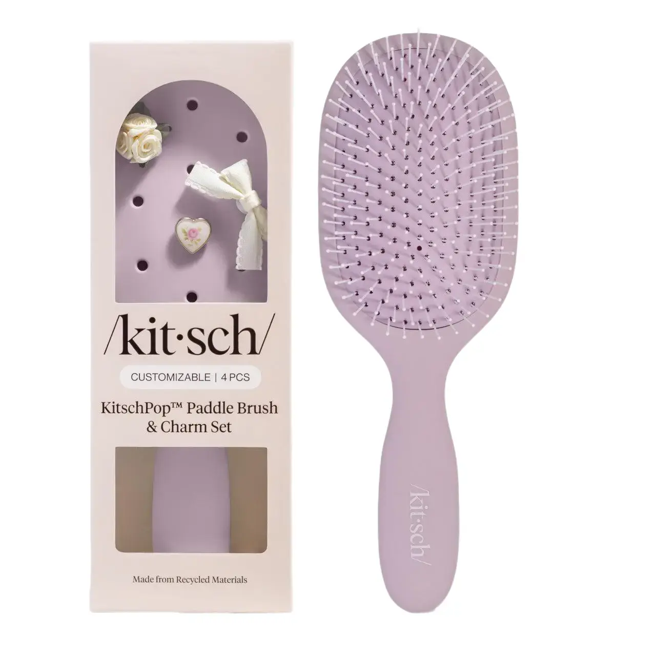 KitschPop™️ Paddle Brush in Soft Violet