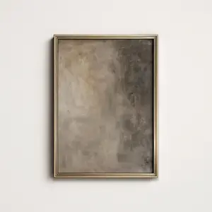 Earthy Abstract Art PRINT_ Brown & Grey Texture Wall Art
