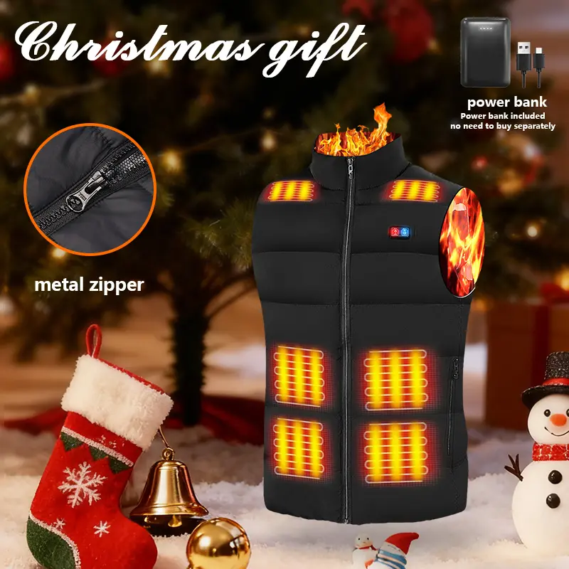 Day gift, FathersDayGift,Christmas gift Rrtizan Heated Vest for Men Women, Heated Jacket Lightweight Heated Vest, with or without Battery, Suitable for Winter Outdoor Hunting Skiing