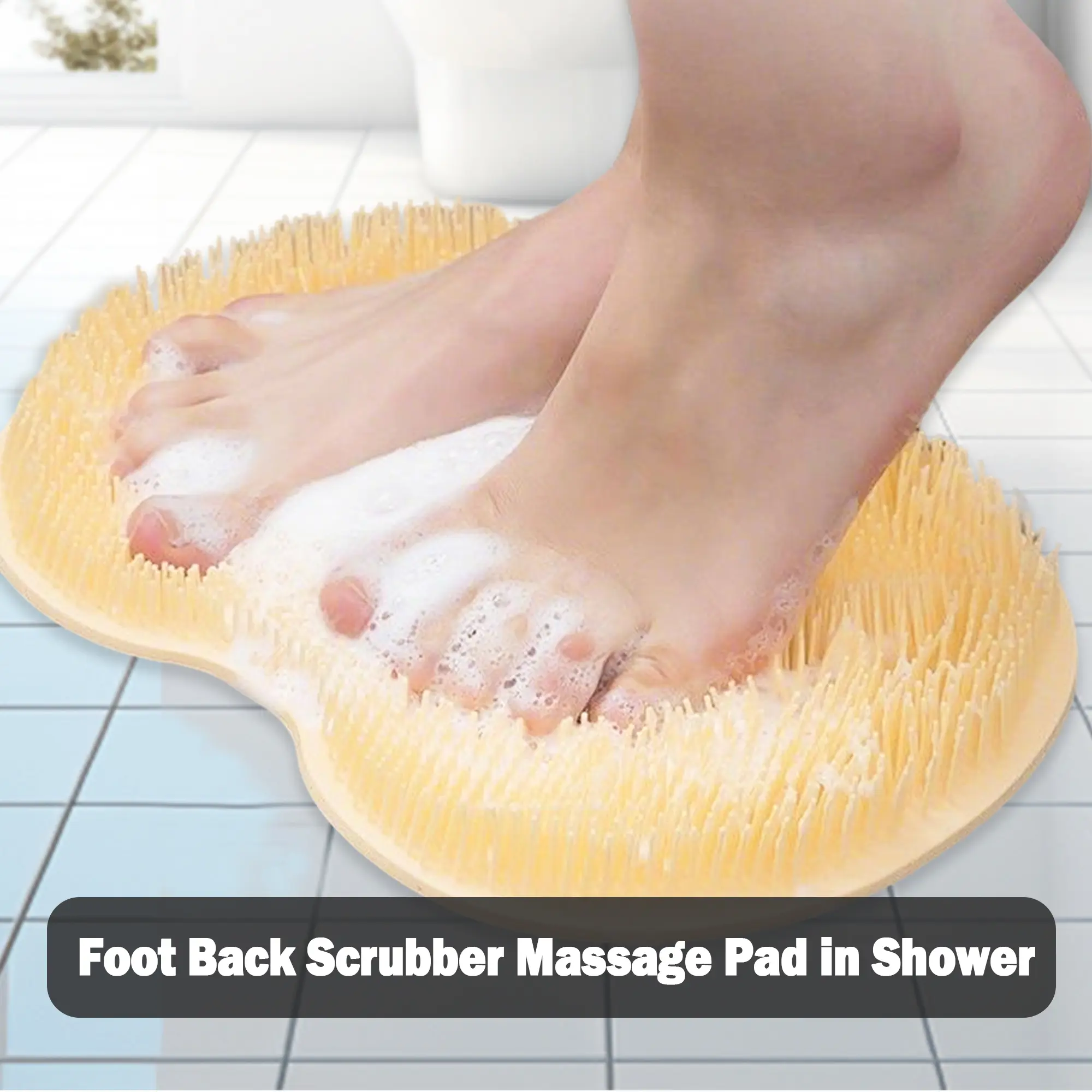 1 Count Exfoliating Shower Massage Scraper, Dual-Texture Silicone Scrubber for Exfoliation & Relaxing Skin Care