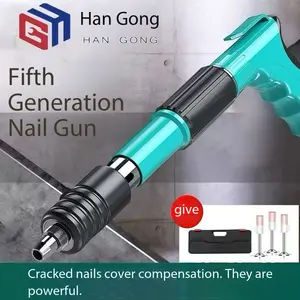 Manual Nail Gun for Woodworking and DIY Projects, Extra Heavy Duty Industrial Grade Air Nailer, Four Power Settings, Next Day Delivery