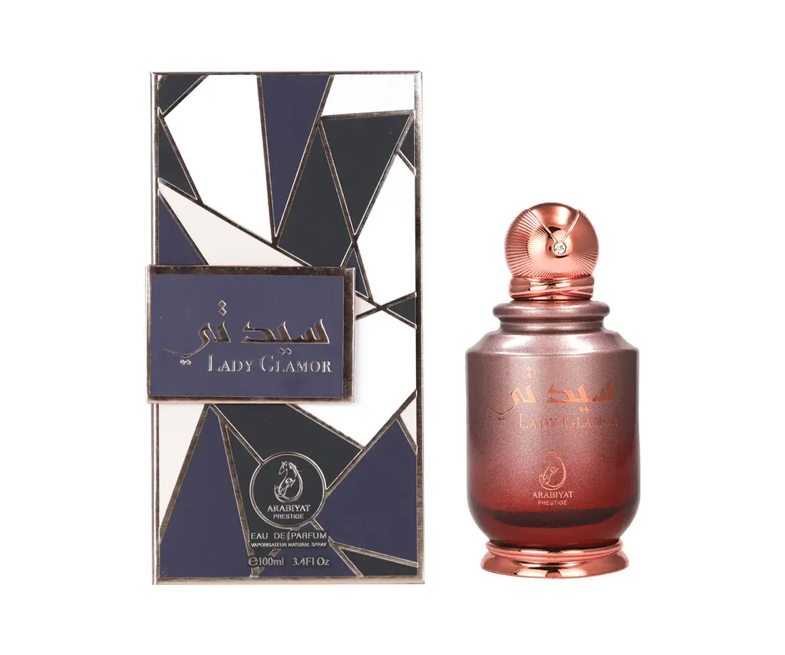 Arabiyat Prestige Lady Glamor EDP Spray (3.4 fl oz Liquid) - Women's Arabian Scent Perfume, Exotic Floral Luxurious Elegant Fragrance with Citrus, Coconut & Vanilla Scents, Premium Signature Alcohol-Based Single Item (3 to 3.9 fl oz) for Self Care, Self C