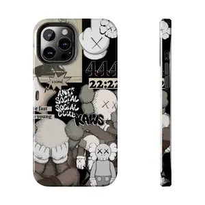 Kaws Hypebeast Case iPhone 11 12 13 14 15 Pro ProMax Plus for Mens and Womens,Tough Case