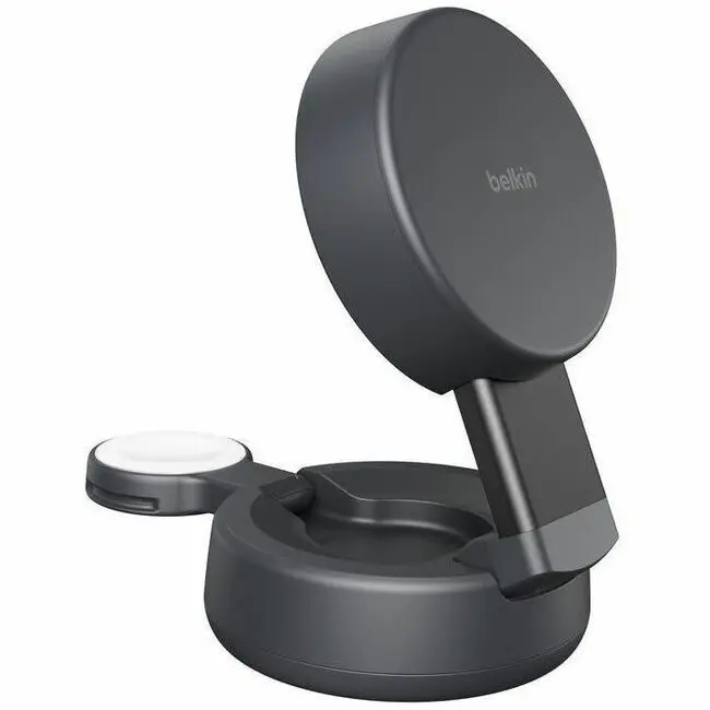 Belkin UltraCharge Pro 2-in-1 Convertible Magnetic Charger with Qi2 25W Charcoal