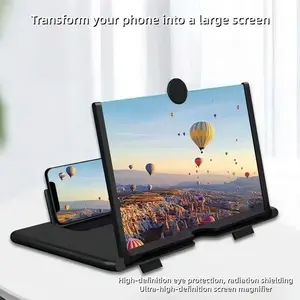 12-Inch Screen Magnifier, Ultra HD Display Enhancer, Portable Foldable Design, Eye Protection, Ideal for Smartphones, Office, Home Use