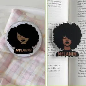 Melanin Women Phone Grip, Power and Beauty Pop Socket, Gift For Her, Phone Accessory, Kindle Holder, Top Trending