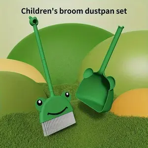 Broom and dustpan set combination, household internet celebrity set, soft bristled broom, floor cleaning and wiping broom