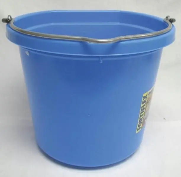 212 MAIN Fortex Industries Inc Flatback Bucket Tool - Sky Blue, 20 qt Utility Pail, 15" x 15", General Shipping - FB-120 SKY, 20 Quart