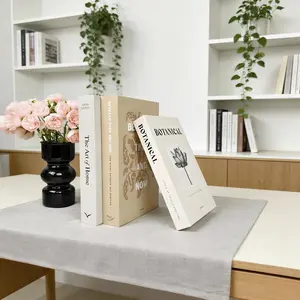 3pcs Beautiful Paper Decorative Books, Coffee Table Bookshelf Fireplace Shelf Decoration Items, Modern Home Decor Props for Halloween Christmas