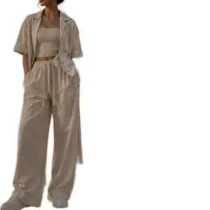 LAI Minimal Oversized Knit Tee – Cream Beige