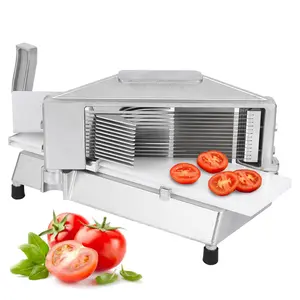 【GARVEE】Commercial Tomato Slicer, 3/16" Heavy Duty Tomato Slicer Tomato Cutter With Built-In Cutting Board for Home or Restaurant Use
