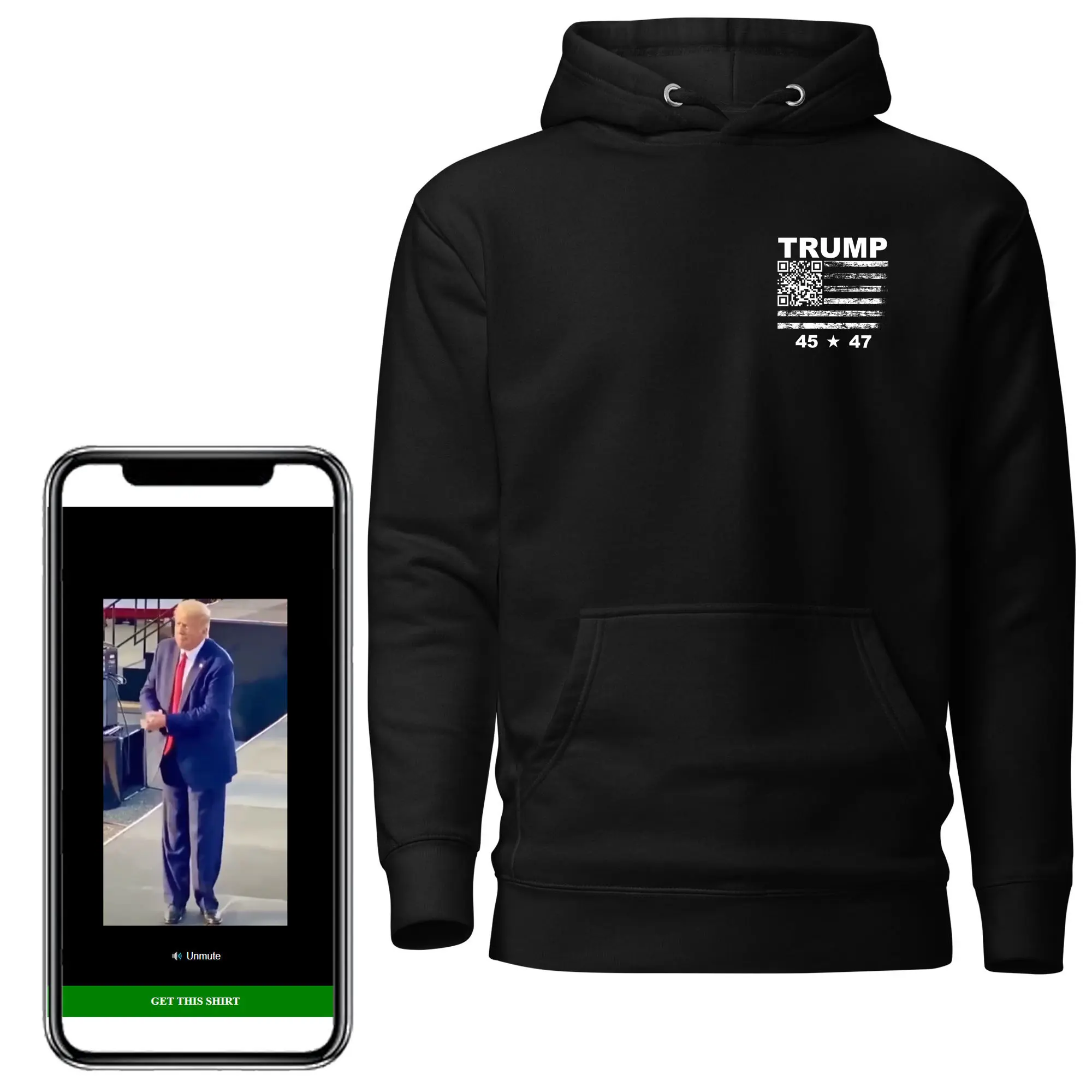 YMCA Troll 45 - 47 Flag QR Sweatshirt