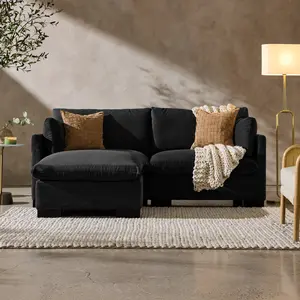 Best Choice Products 82in Modular Sectional Pillowtop Sofa w/ Ottoman & Storage