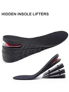 Unisex Height Increasing Insole, Height Increase Insole, Invisible Shock Absorption, Detachable, Multiple Heights, Casual Style, Size 35-44, Adjustable