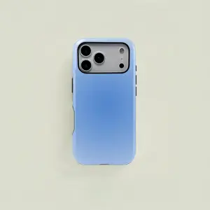 Sky Gradient Phone Case, Solid Shockproof 2in1 Protective Shell,phone Case Suitable for Iphone 11/12/13/14/15/16/17 Pro Promax Plus Air and Samsung S22/S23/S24/S25 Plus Ultra Fe, Holiday Gift Minimalist Fashion Case