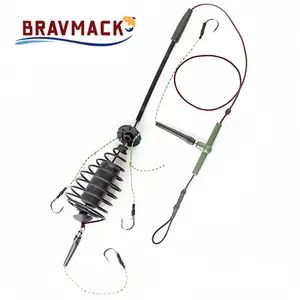 30-80g Carp Fishing Bait Cage Line Group High Carbon Steel Metal Feeder Hook Sinking Artificial Lure Accessories Fishing Gear