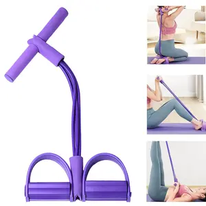 Multifunction Pedal Resistance Trainer with 10 Tubes Enhanced Version – Stronger Resistance for Effective Training, Portable Foot Pedal Exerciser for Full-Body Home Workout, Stretching & Fitness Training