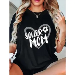 100% Cotton Soccer Apparel Soccer Mom T-Shirt