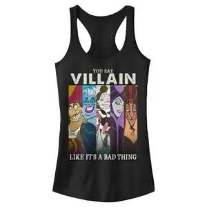 Junior's Disney Villain Not a Bad Thing Racerback Tank Top