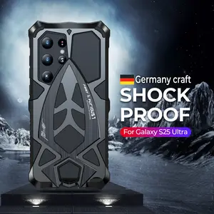 Case For Samsung Galaxy S25 Ultra Heavy Duty Metal Shockproof Hard Armor Phone Case Full Cover