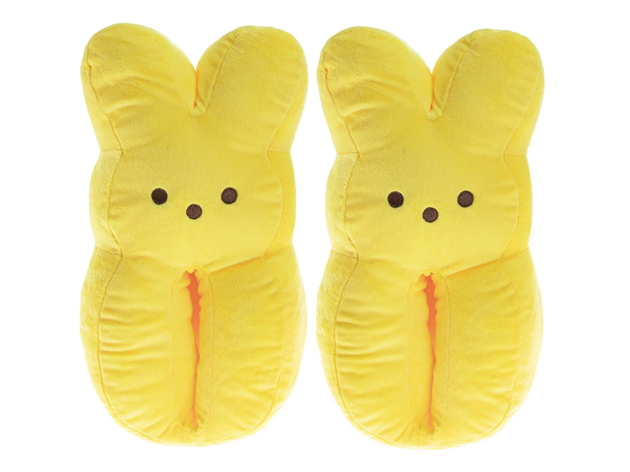 Peeps Kids' Soft Plush Character Slippers, Slip-On Round Toe House Shoes with Flexible Sole, Dual Size for Boys & Girls, 11 - 12 Years, Solid, Synthetic, All Season, Soft Slippers, Casual, Cushioned, Easy Slip-On Style, 7+ Years