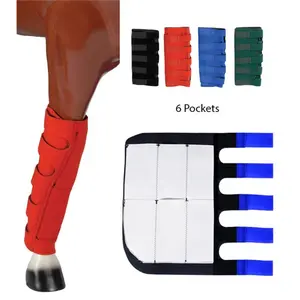 Jacks 1285-RE Neoprene Ice Boots 6 Pockets, Red