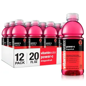 vitaminwater Power-C Dragonfruit Nutrient Enhanced Flavored Water Beverage, 20 fl oz Bottles, 12 Pack