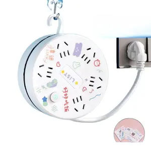 Travel Portable Collection Cord Storage Socket Retractable Power Strip USB Extension Cord Multi-Port Electrical Plug