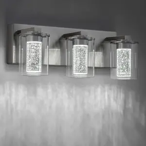 SineRise Bathroom Brushed Nickel Vanity Light Fixture