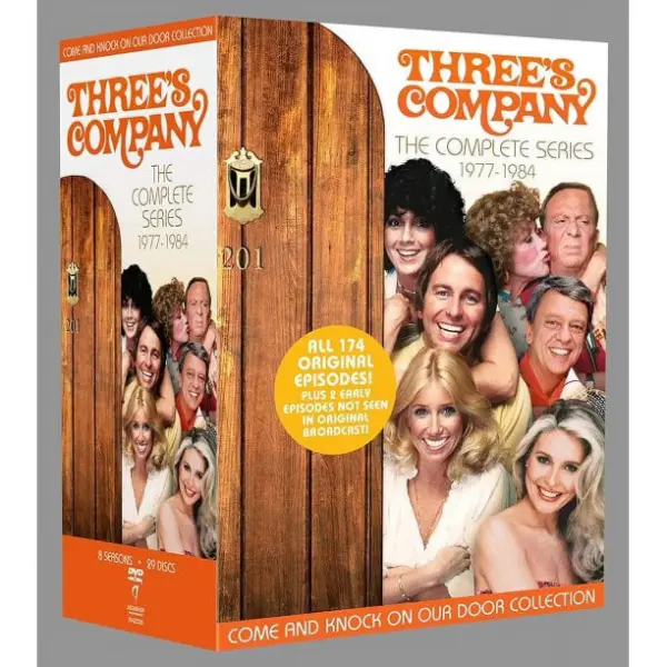 3's Company Classic Comedy Sitcom Complete Series 29-Disc DVD Set - Brand New, Factory Sealed, English Audio, Bonus Content, High-Quality Video - Ideal for Fans of Sitcoms, Humor Lovers