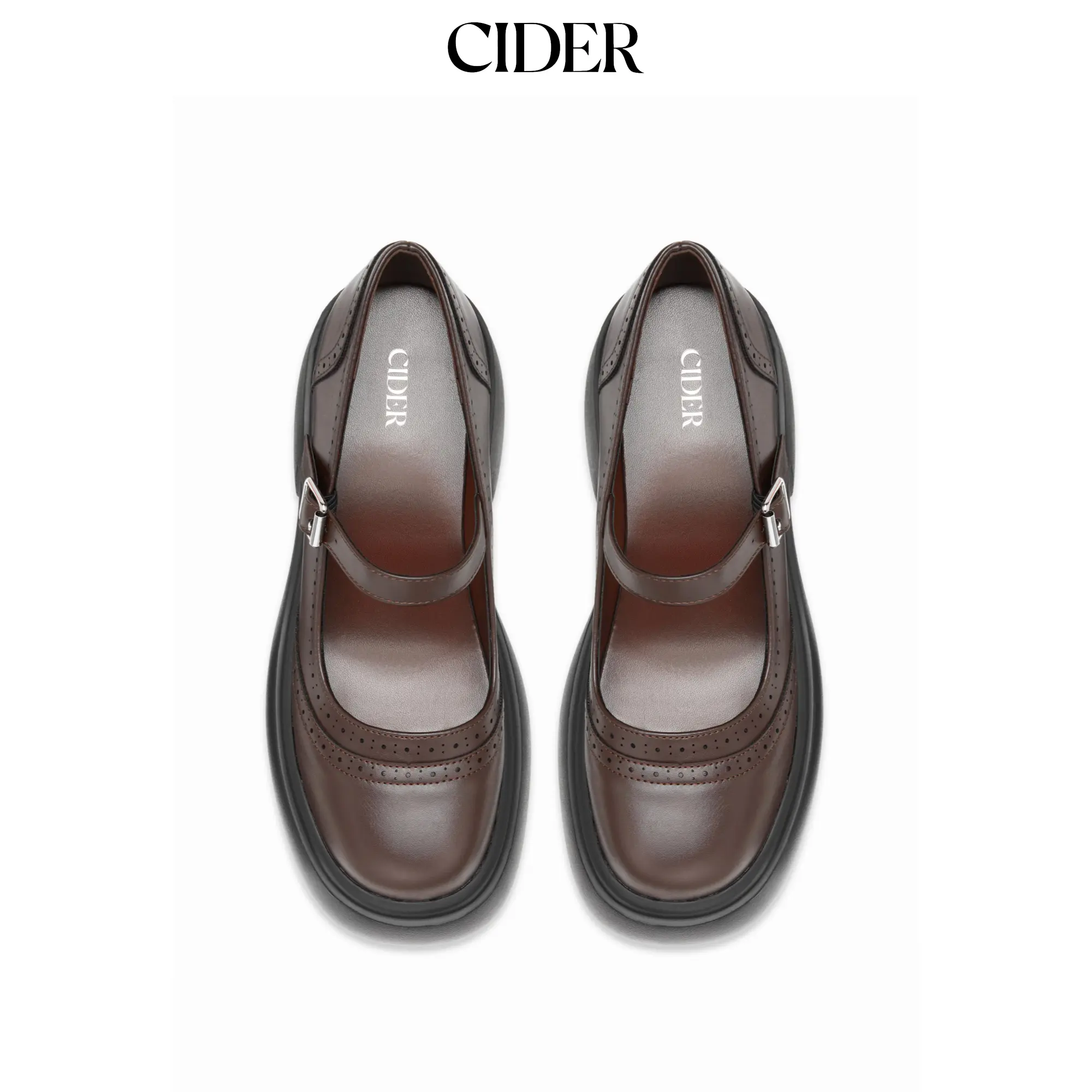Cider CHUNKY HEELED BUCKLE LOAFERS, Women, Footwear, Classy, Casual, Closed-Toe Loafers, Contemporary Loafers