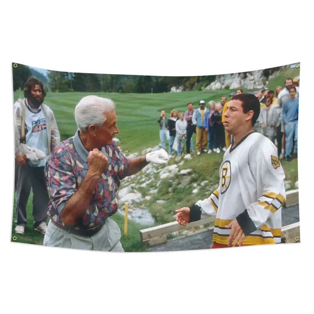 Personalized Aesthetic Adam Sandler Anime Letter Print Rectangular Tapestry Flag - 3x5ft Lightweight Synthetic Polyester, Bright Vivid, Durable, Indoor Room Decor for Dormitories
