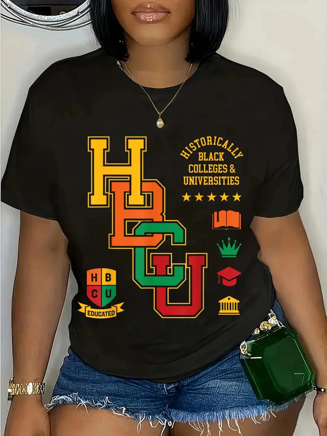 Cotton HBCU Historically Black Colleges Universities Grad Alumni T-Shirt
