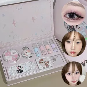 Romantic Gift Pink Ballet Makeup Box Swan Theme Natural Makeup Makeup Palette Set