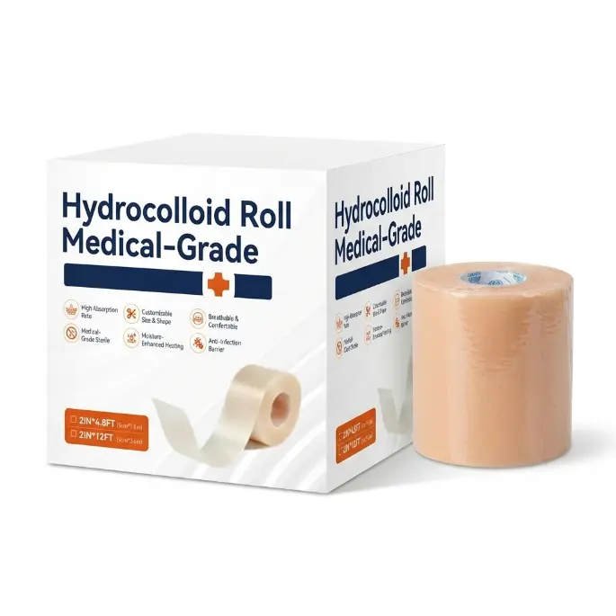 Medical Advanced Hydrocolloid Dressing Roll - Cut-to-Size Acne & Wound Care Patches, Sterile Breathable Second,First Aid Tape Skin for Pimple Treatment, Blister Protection & Surgical Recovery