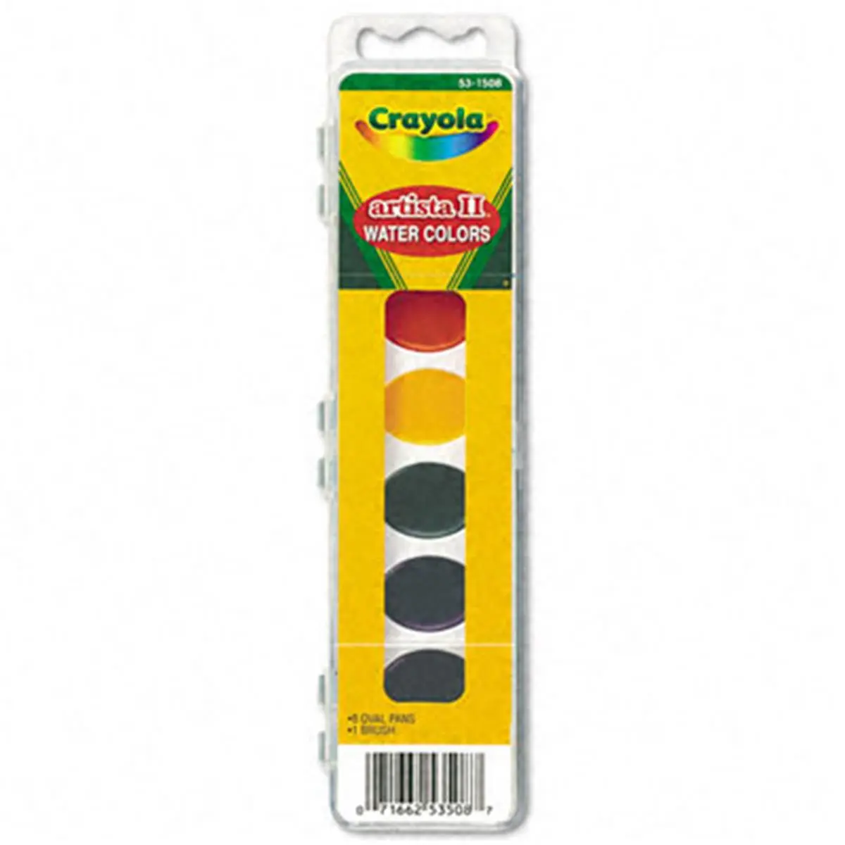 Crayola Artista II 8-Color Watercolor Set - Economic Price, Assorted Bright Colors Including Orange, Red, Yellow, Black - Artist Supplies, Colorful Art Supplies for Painting - Office & School Stationery