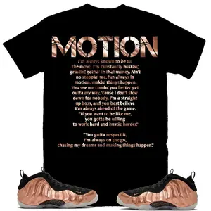 Motion Shirt to Match Foamposote One Metallic Copper Sneaker Tee
