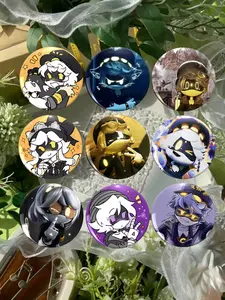 Cute Anime Badge Set, Adorable Character Collection Pins, Fashion Accessory, Essential for Students, Perfect for Bags and Clothes