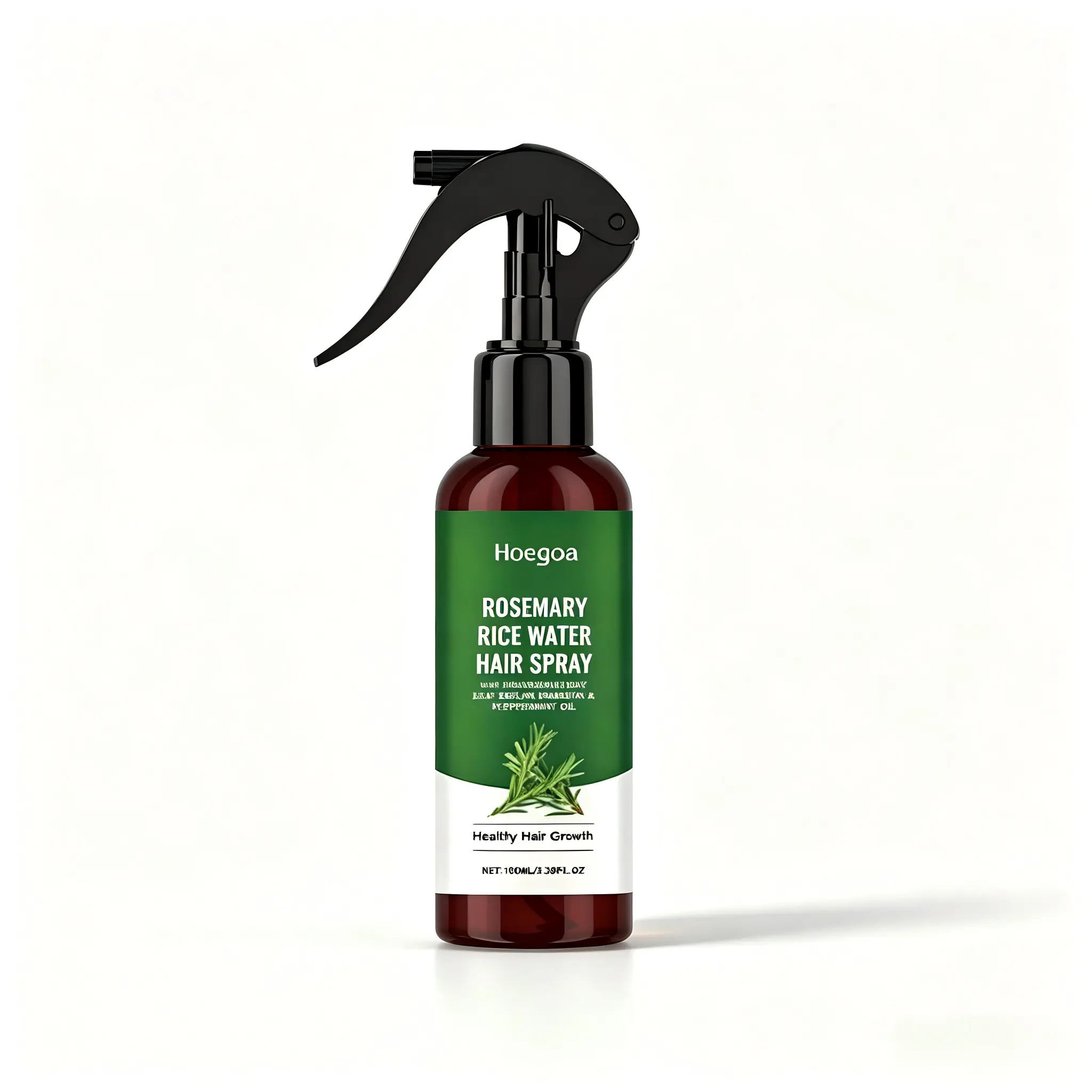Rosemary Rice Water Spray with Rosmarinus Leaf Extract & Mentha Piperita (Peppermint) Oil, 3.38 FL OZ Scalp Nourishment Haircare Fuzz Hair Booster – Shake Apply