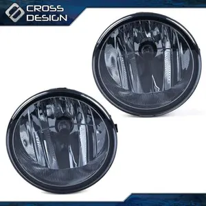 CROSSDESIGN Smoked Lens Bumper Fog Lights - Car Light, Cars Accessories for 2006-10 Ford F150, 2008 Mark Lt (New Set)