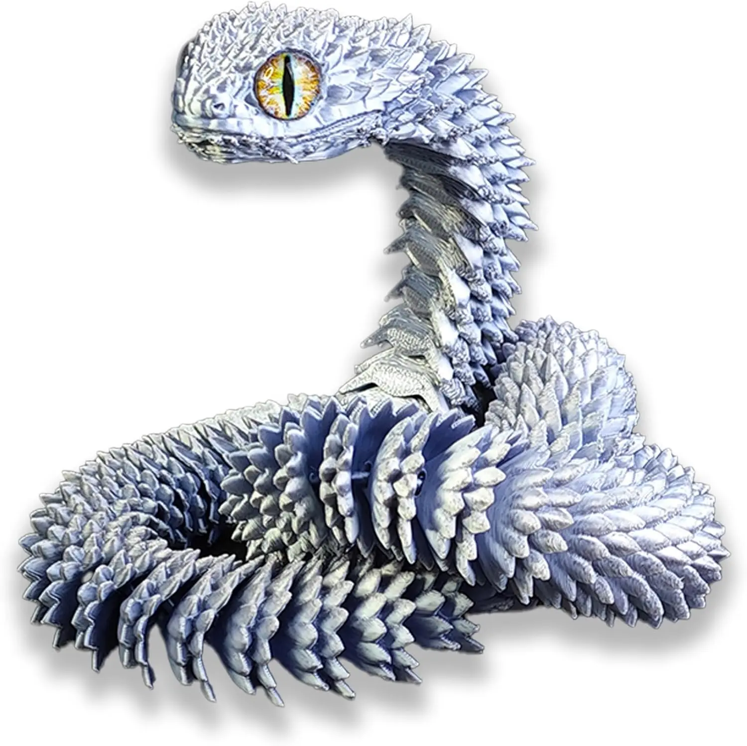 30 Inch 3D Printed Snake – Movable Articulated Snake, Ideal Educational 3D Printed Animal Toy. Must-Have Gift for Kids & Collectors, Decor for Home, Office & Executive Desks