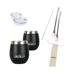 The London Sip Set of 2 8 oz Yerba Mate Cups