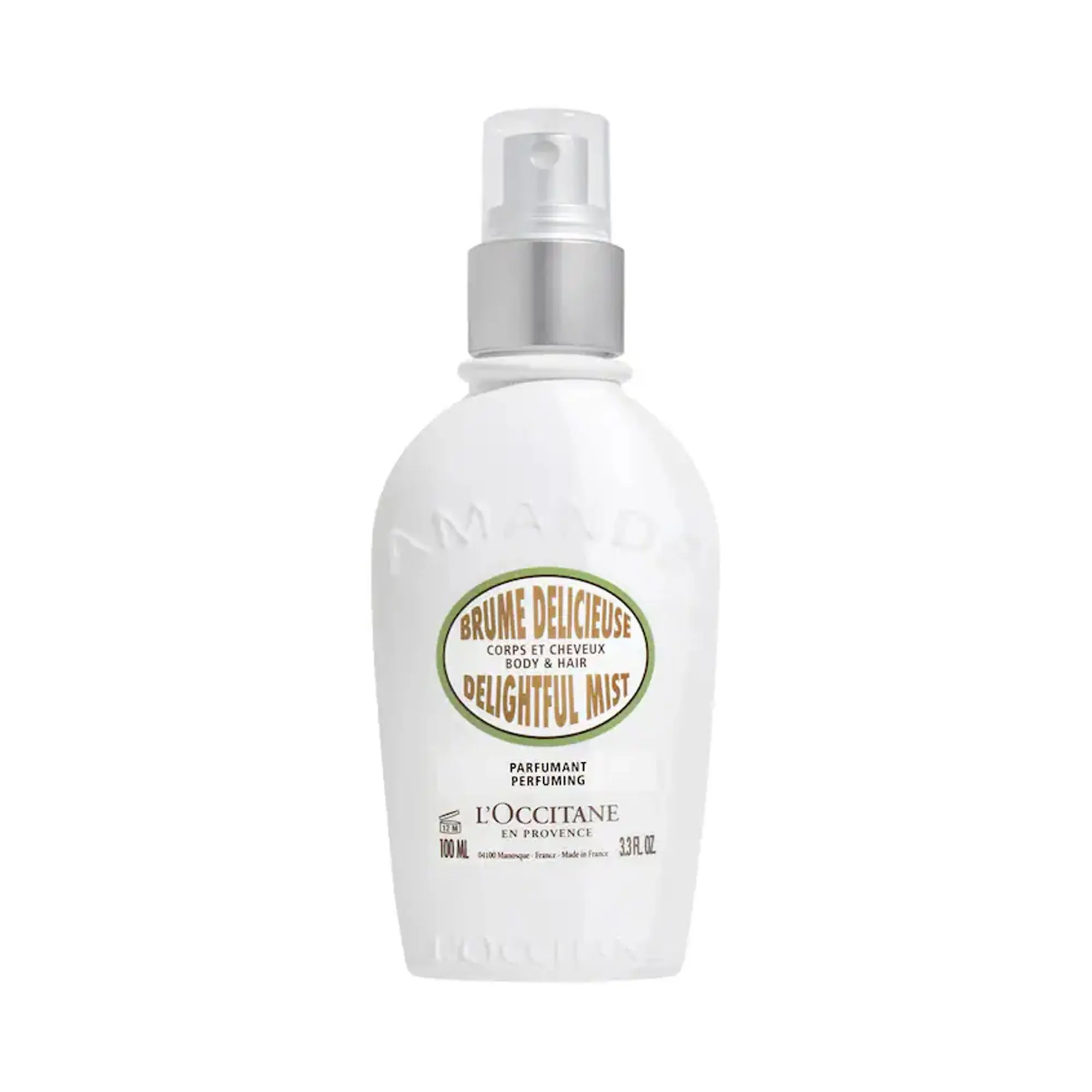 L'OCCITANE Almond Hair & Body Mist, Refreshing and Lightweight Body Perfume with a Warm Gourmand & Creamy Vanilla Scent, Fragrance