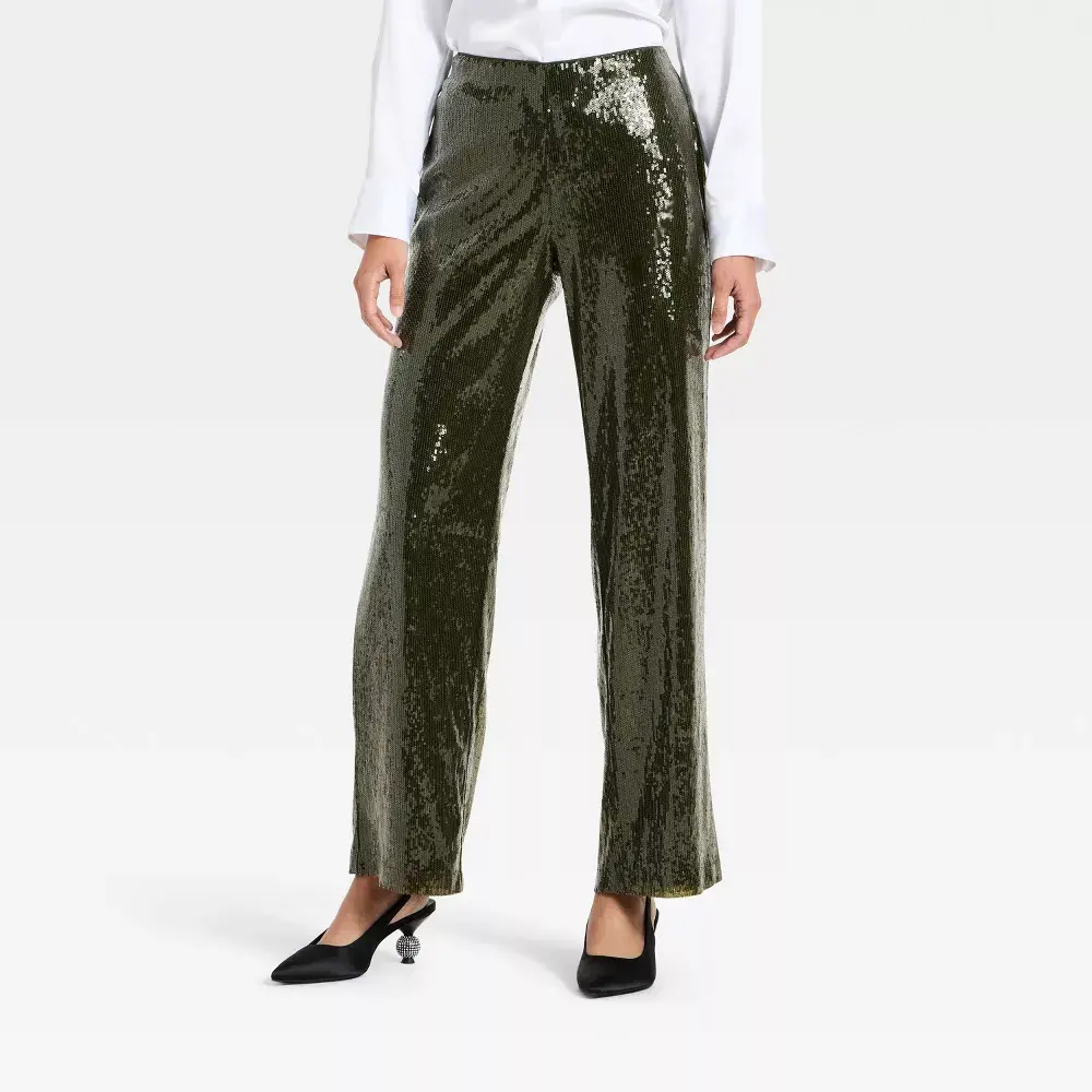 Women's Sequin Pants - A