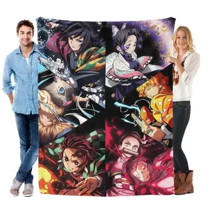 Demon Slayer: Kimetsu no Yaiba Nichirin Forge Blanket - Metallic Hamon Texture Weighted Throw for Martial Arts Fans Thanksgiving Birthday Christmas Gift