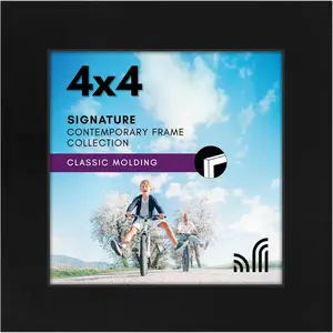 12x18 Poster Frame with Shatter-Resistant Glass - Signature Collection - Gallery-Style Frames Made of Engineered Wood - Photo Frame for Wall Display - Black