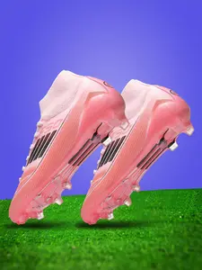 Men's Lightweight Breathable Football Shoes Soccer Shoes Fg/ag Long Nails Football Cleats Artificial Grass, Anti-Slip Sporty Sneakers for All Seasons Football Field Boots