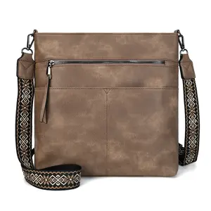 Stylish 12-inch large capacity retro minimalist solid color PU shoulder bag, casual, versatile, suitable for daily commuting, lightweight, travel, practical storage, women's shoulder/crossbody bag.