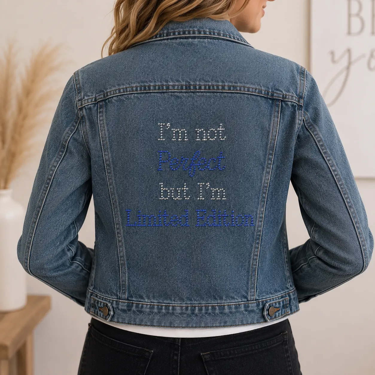 Custom Rhinestone Transfer | Personalized Word or Phrase | Hot-Fix Iron-On Transfer